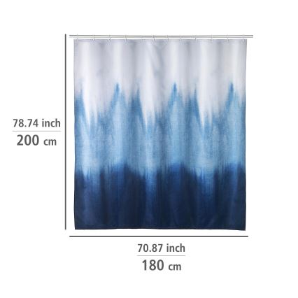 WENKO 25745100 - Zasłona prysznicowa ALARA 180x200 cm wielobarwna