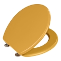 WENKO 25792100 - deska sedesowa PRIMA 37x41 cm żółta/srebrna