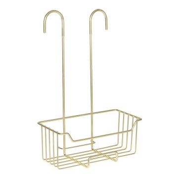 WENKO 25937100 - Kosz prysznicowy MILO 25x36 cm stal nierdzewna/złoty/przezroczysty
