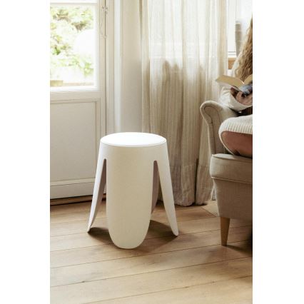 WENKO 26086100 - Stołek COMISO 44,5x46 cm biały
