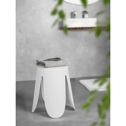 WENKO 26086100 - Stołek COMISO 44,5x46 cm biały