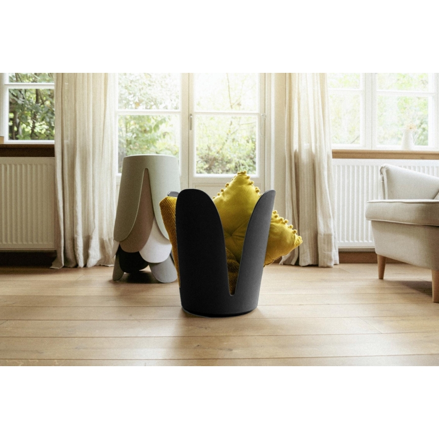 WENKO 26087100 - Stołek COMISO 44,5x46 cm czarny