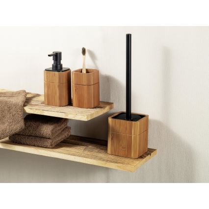 WENKO 26101100 - Uchwyt na szczoteczki SERRO 7,5x11 cm brązowy