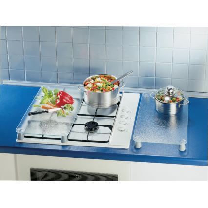 WENKO 2712663100 - Pokrywa 30x52 cm przezroczysta/szara