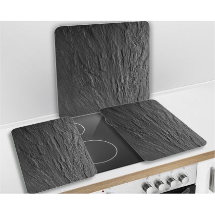 WENKO 2712984500 - Płyta maskująca ABDECKPLATTE - NEUTRALNA 56x50 cm czarna/przezroczysta