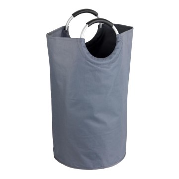 WENKO 3440803100 - Kosz na pranie JUMBO 38x72 cm antracyt/srebrny/czarny