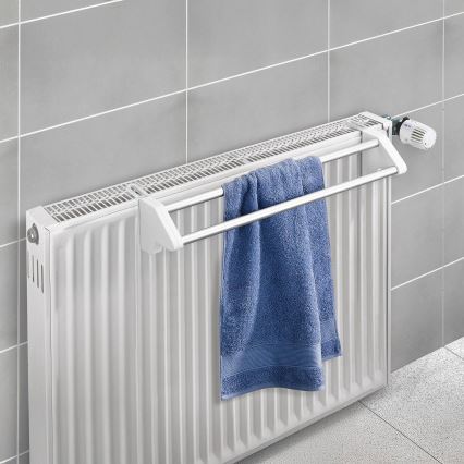 WENKO 3703100 - Suszarka na pranie TWIN 60x13 cm srebrna/biała