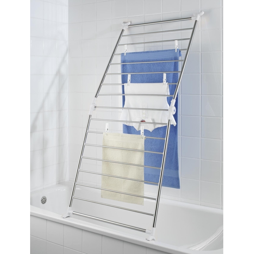 WENKO 3772020100 - Suszarka PROFI 65x150 cm nierdzewna/srebrna/biała