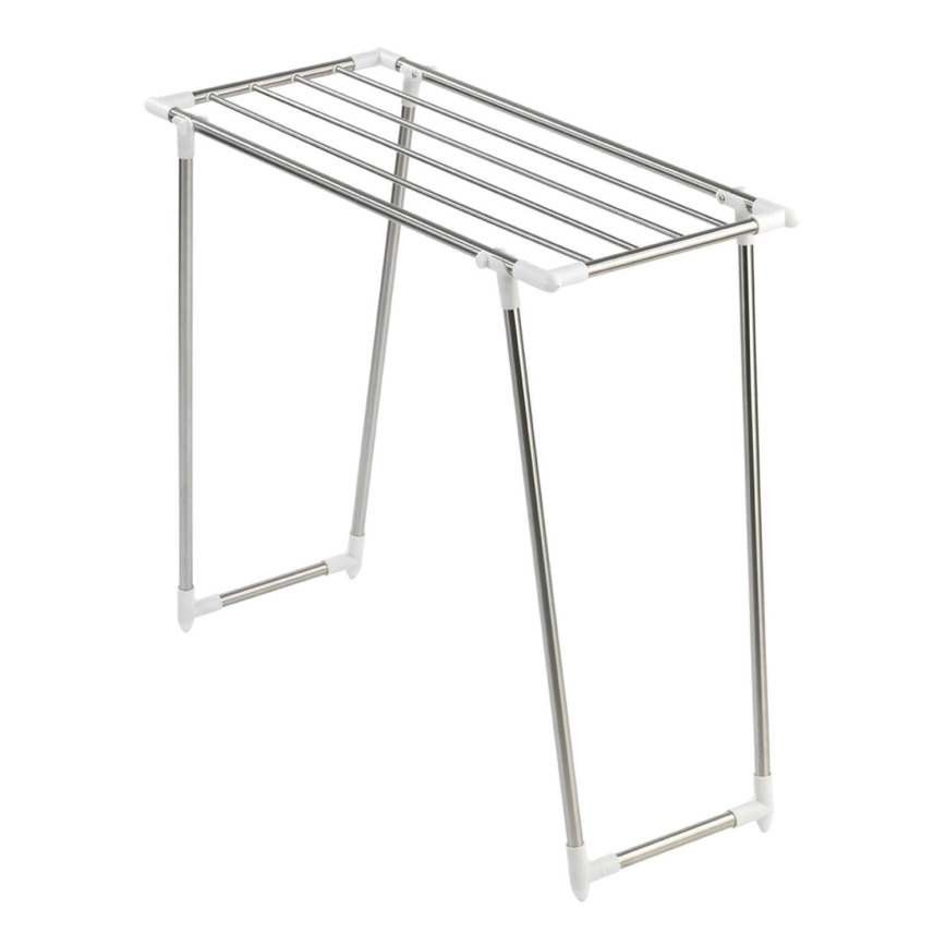 WENKO 3774020100 - Suszarka na pranie PROFI SINGLE 87x79 cm stal nierdzewna/srebrna/biała