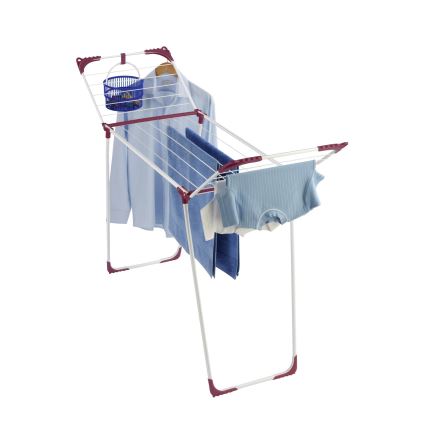 WENKO 3774021100 - Suszarka na pranie SUMMER DRY 153x76 cm biała/różowa