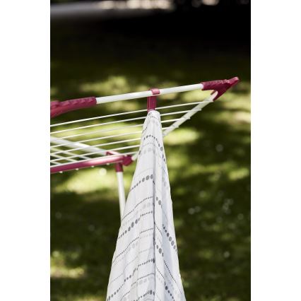 WENKO 3774021100 - Suszarka na pranie SUMMER DRY 153x76 cm biała/różowa