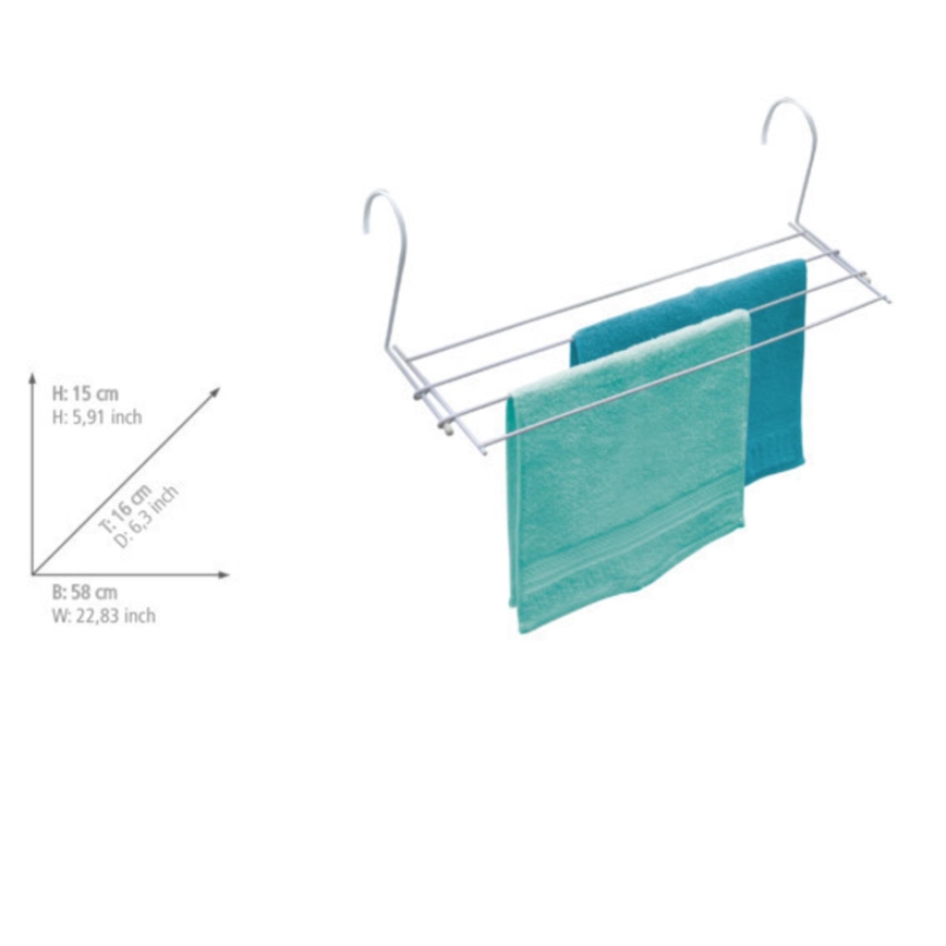 WENKO 3780010100 - Suszarka na pranie 58x16 cm biała