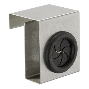 WENKO 4368060100 - Hak PUSH 5x6 cm srebrny/czarny