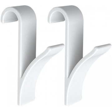 WENKO 4468160100-Haczyki 2,5x10,5 cm białe