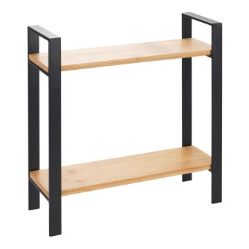 WENKO 53029100 - Półka LOU 32x33 cm czarna/brązowa
