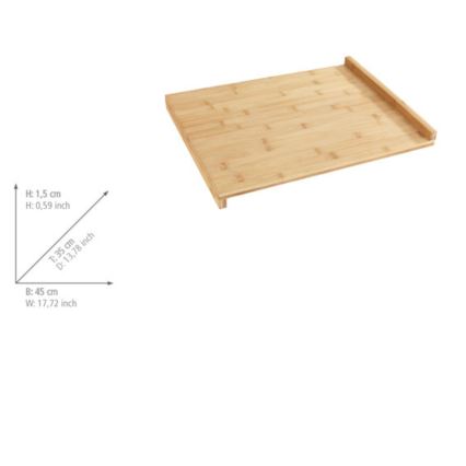 WENKO 53033100 - Deska do krojenia 45x35 cm, brązowa