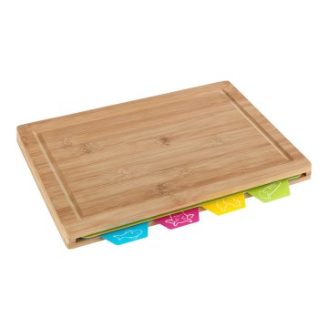 WENKO 53064100 - Deska do krojenia 32,5x22,5 cm brązowa/wielobarwna