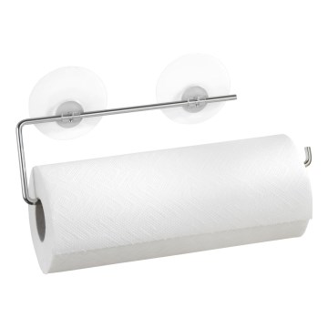WENKO 53130100 - Uchwyt na ściereczki STATIC-LOC 30x8,5 cm srebrny/przezroczysty