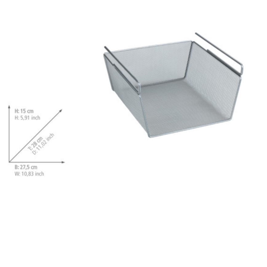 WENKO 53142100 - Koszyk 27,5x28 cm srebrny
