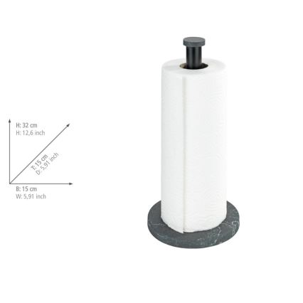 WENKO 53212100 - Uchwyt na ściereczki 15x32 cm czarny