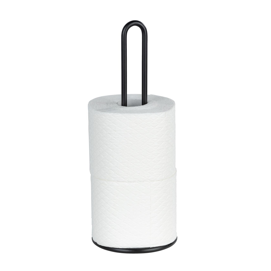 WENKO 53256100 - Uchwyt na ręczniki papierowe 12,5x32,5 cm czarny