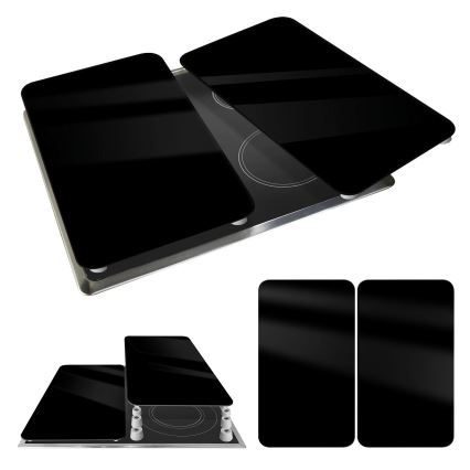 WENKO 53898100 - Pokrywa ochronna 52x30 cm czarna/szara/przezroczysta