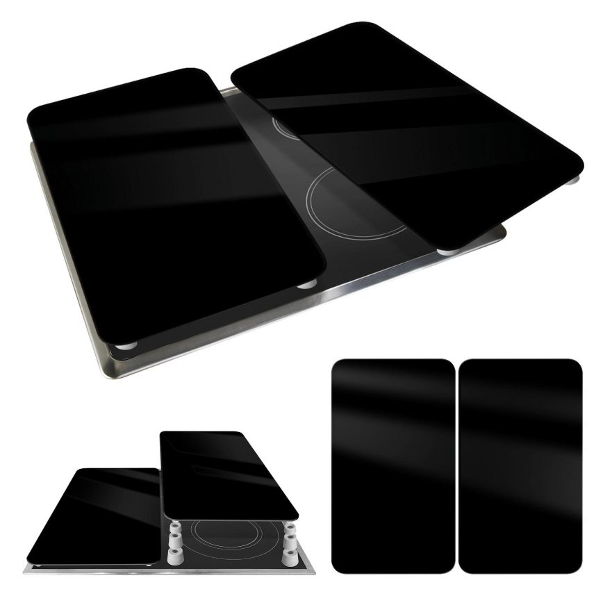 WENKO 53898100 - Pokrywa ochronna 52x30 cm czarna/szara/przezroczysta