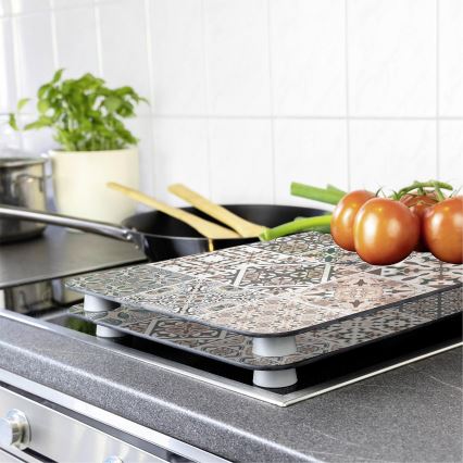 WENKO 53904100 - Pokrywa płyty grzewczej 30x52 cm kolorowa/szara/przezroczysta