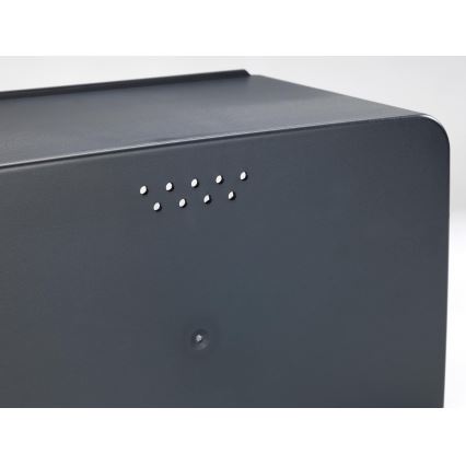 WENKO 54098100 - Chlebak KUBO 35x26,5 cm czarny/brązowy