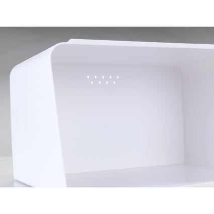 WENKO 54099100 - Chlebak KUBO 35x26,5 cm biały/brązowy