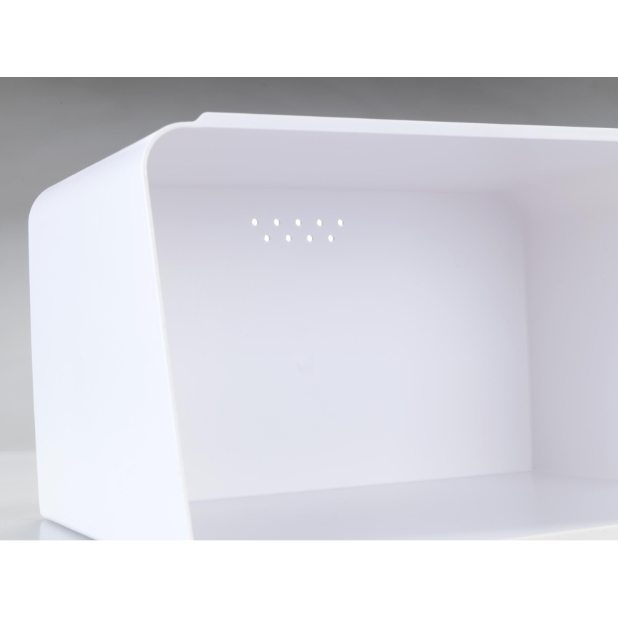 WENKO 54099100 - Chlebak KUBO 35x26,5 cm biały/brązowy