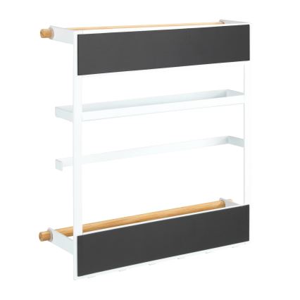 WENKO 54113100 - Organizer MAGNA 33x34 cm biały/brązowy/czarny