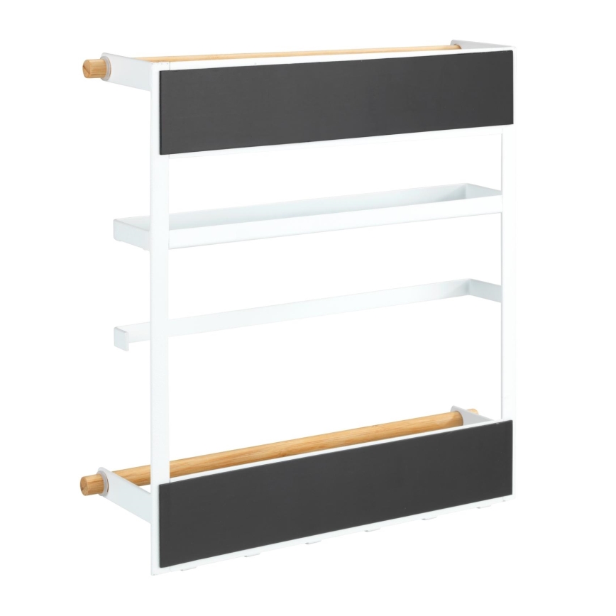 WENKO 54113100 - Organizer MAGNA 33x34 cm biały/brązowy/czarny