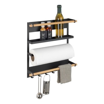 WENKO 54114100 - Organizer MAGNA 33x34 cm czarny/brązowy