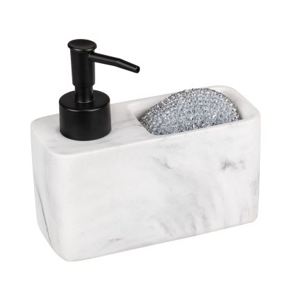 WENKO 54668100 - Dozownik mydła RESA 14,5x14,3 cm biały/czarny