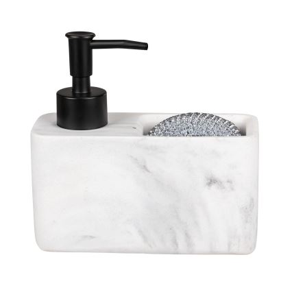 WENKO 54668100 - Dozownik mydła RESA 14,5x14,3 cm biały/czarny