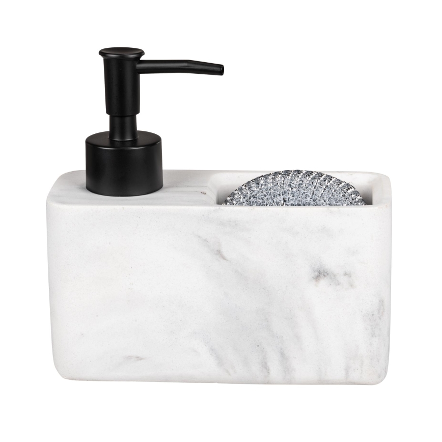 WENKO 54668100 - Dozownik mydła RESA 14,5x14,3 cm biały/czarny