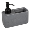 WENKO 54669100 - Dozownik mydła RESA 14,5x14,3 cm szary/czarny
