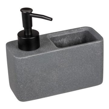 WENKO 54669100 - Dozownik mydła RESA 14,5x14,3 cm szary/czarny