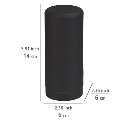 WENKO 54675100 - Dozownik mydła EASY SQUEEZ-E 6x14 cm czarny