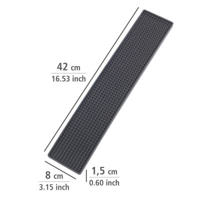 WENKO 54700100 - Mata ociekowa 42x8 cm czarna
