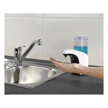 WENKO 54711100-Dozownik mydła BUTLER 300 ml biały/przezroczysty