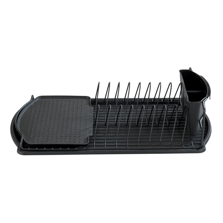 WENKO 54767100 - Ociekacz BASIC 47,5x26,5 cm czarny