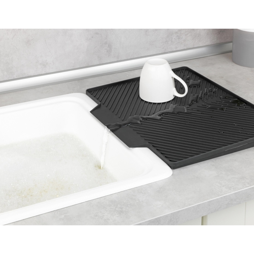 WENKO 54771100 - Ociekacz NELIA 34x40 cm czarny
