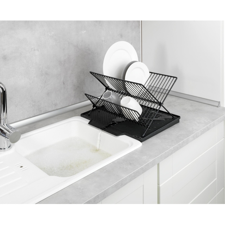 WENKO 54771100 - Ociekacz NELIA 34x40 cm czarny