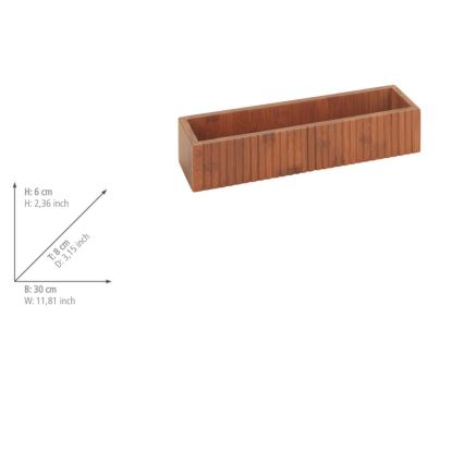 WENKO 54942100 - Słoiczki na przyprawy MERA 30x8 cm brązowe