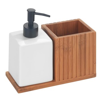 WENKO 54944100 - Dozownik mydła MERA 18,5x17 cm brązowy