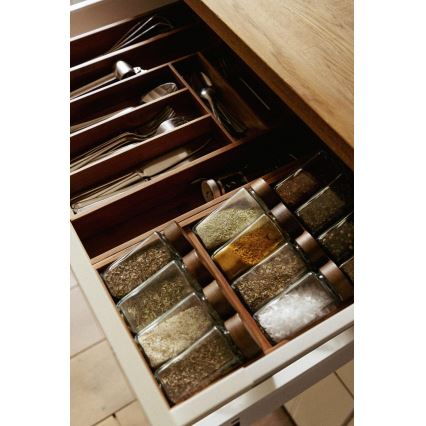 WENKO 54950100 - Organizer na przyprawy ANNI 38x20 cm brązowy