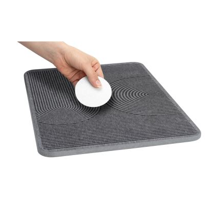 WENKO 54955100 - Mata ociekowa DAMON 40x30 cm diatomit/szary