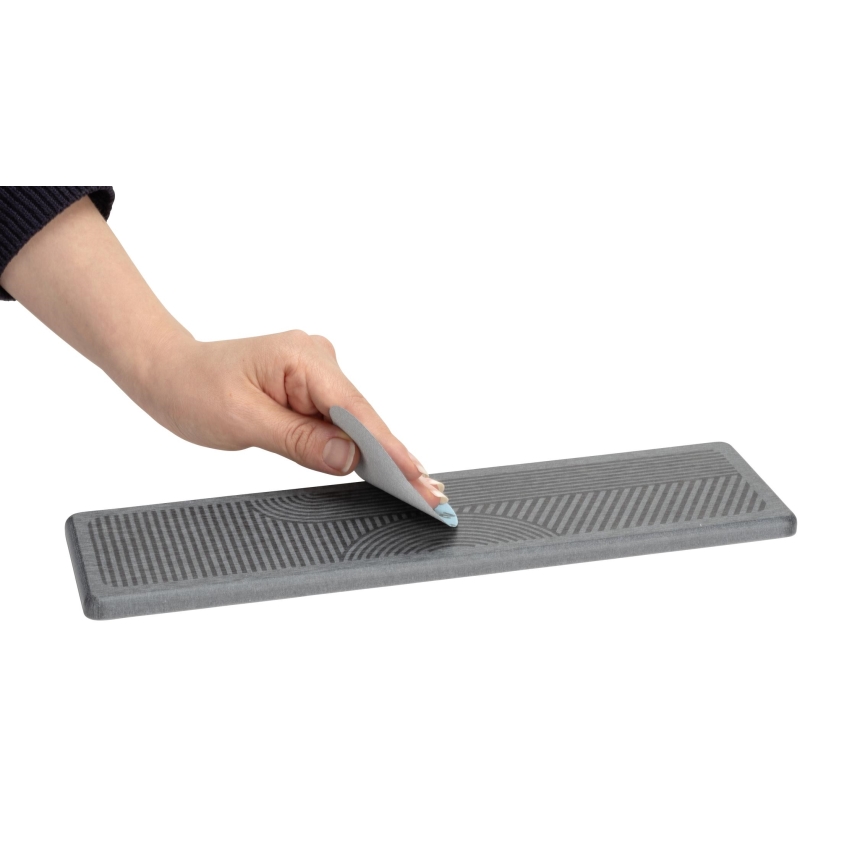 WENKO 54957100 - Mata ociekowa DAMON 30x8 cm szara